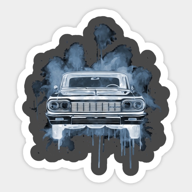 Chevrolet Impala splash inverse Sticker by AaaahEeeekStudio